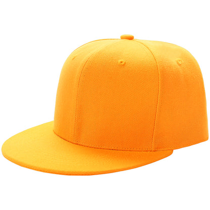 Custom Snapback Baseball Hat Cap Hip Hop Style  Flat Bill Blank Solid Color Adjustable Size